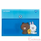 Папка на кнопці YES Line Friends A4, 492080
